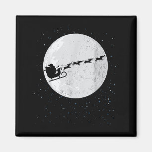Imán Dachshund Santa Sleigh Wiener Dog Navidades Regalo