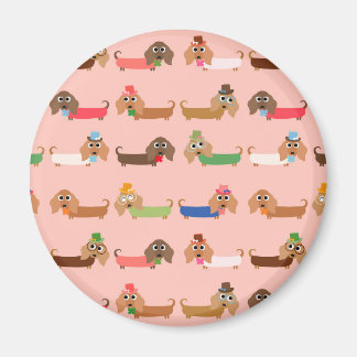 Imán Dachshunds divertidos