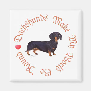 Imán Dachshunds Hacen Mi Mundo