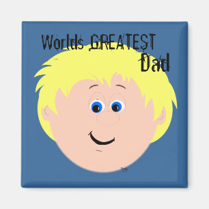 Imán Dad Blonde Hair Worlest