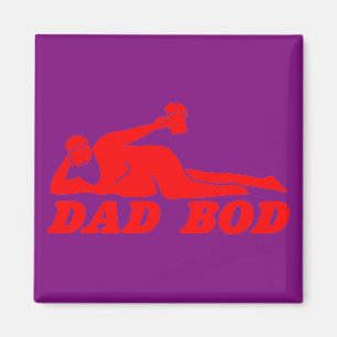 Imán Dad Bod #USAPatriotGraphics ©WhiteTigerLLC.Com