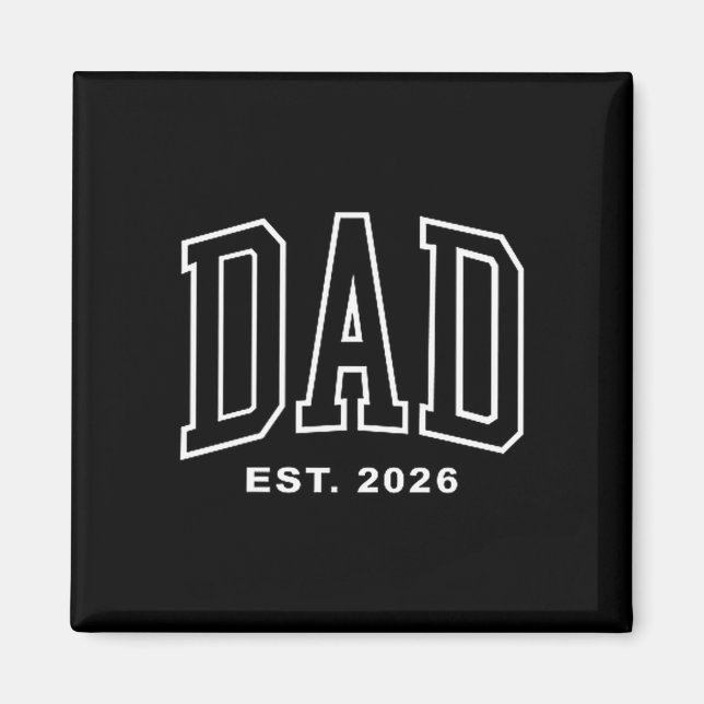 Imán Dad Est 2026 Pregnancy Announcement For Dad Men Fa (Frente)