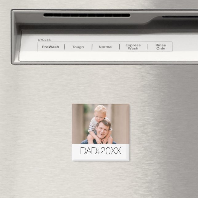 Imán Dad Established Modern photo year design  (In situ (lavavajillas))