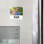 Imán Dad Established Simple Black Text Photo White<br><div class="desc">Dad Established Simple Black Typography White. Celebrate the legend in your life with this Dad Established Simple Black Typography Magnet Featuring a simple, minimal, bold font, this custom magnet is the ultimate Father's Day or birthday gift for any dad, dada, father, or pops. The clean black and white aesthetic ensures...</div>
