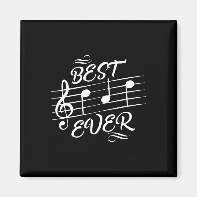 Imán Dad Ever Music Notes: Día de los Padres Musicales (Frente)