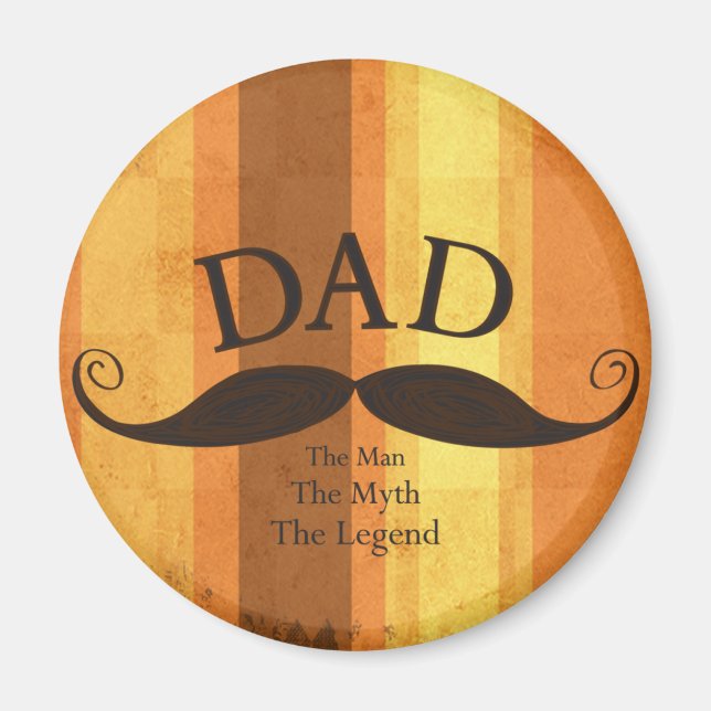 Imán Dad Mustache Magnet (Frente)