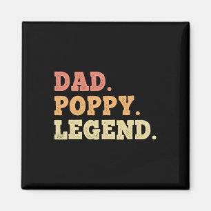 Imán Dad Poppy Legend Retro Vintage Funny Legendario