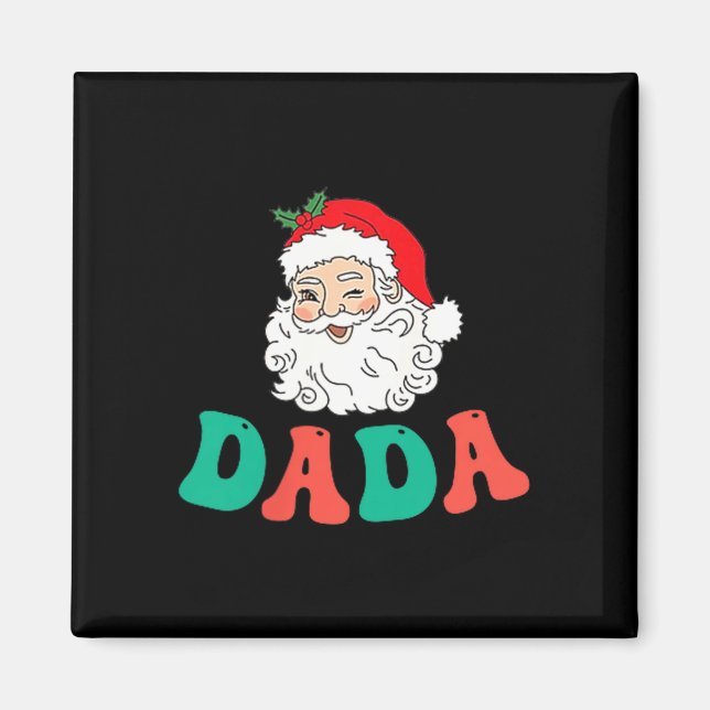 Imán Dada Of 1st Birthday Pajamas Christmas Santa Match (Frente)