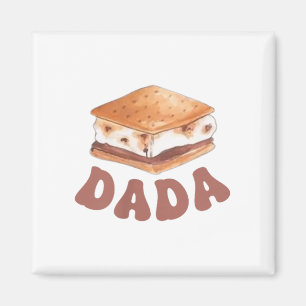 Imán Dada Smore Primer Cumpleaños Camping Para Ser Uno