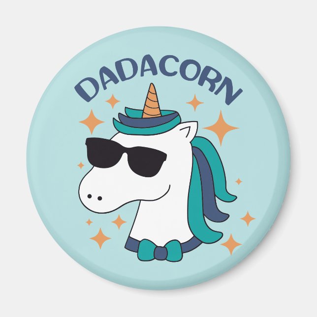 Imán Dadacorn con gafas de sol (Frente)