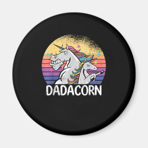 Imán Dadacorn unicornio Padre e hija papá papito gordo