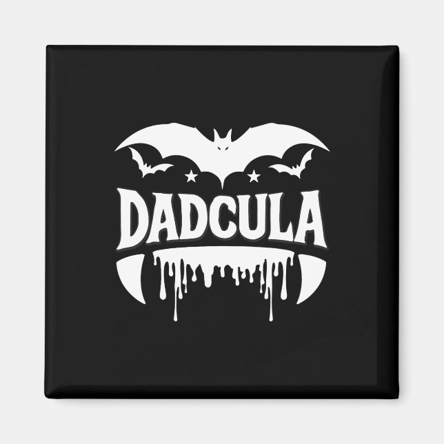 Imán Dadcula Halloween Bat Vampiros Fangs Flower Effect (Frente)