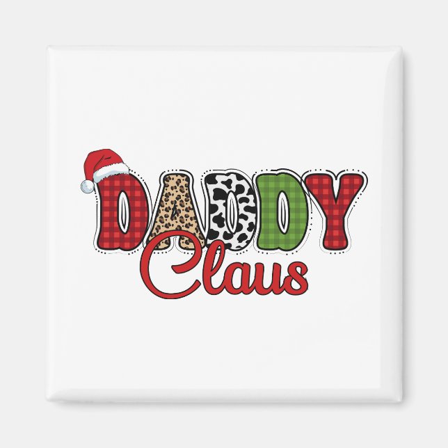 Imán Daddy Claus Plaid Pattern-60095 (Frente)