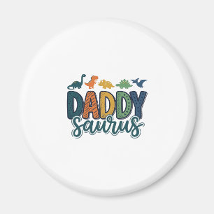 Imán Daddy Saurus Diseño de vector de papá dinosaurio l