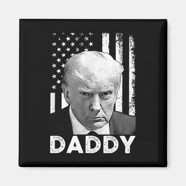 Imán Daddy Trump 2025 Presidente Seguidores Hombres y M (Frente)