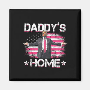 Imán Daddys home Trump Pink 2024 Funny Trump se lleva a