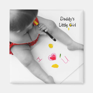 Imán Daddys Niña Te Amo Papá Te Corazón