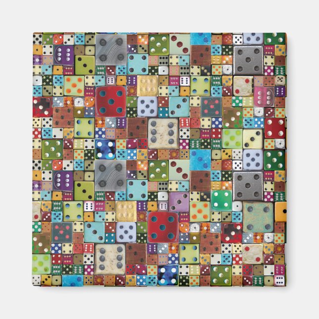 Imán Dados coloridos (Frente)