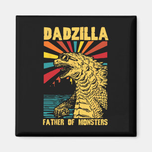 Imán Dadzilla Funny Padre De Los Monstruos Vintage Fath