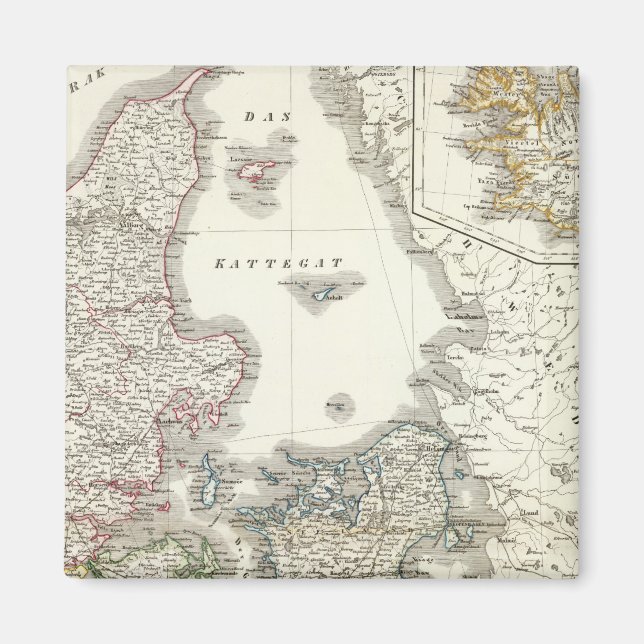 Imán Daenemark, Isla - Dinamarca, Islandia (Frente)