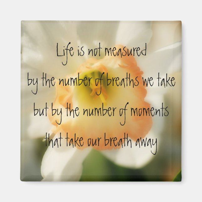 Imán Daffodil Life Quote Magnet (Frente)