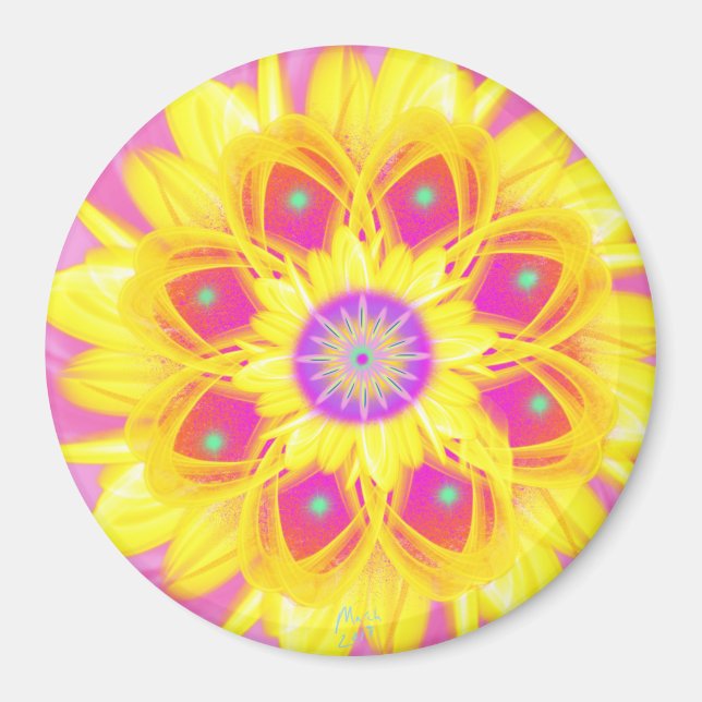 Imán Daffodil por flor eléctrica (Frente)