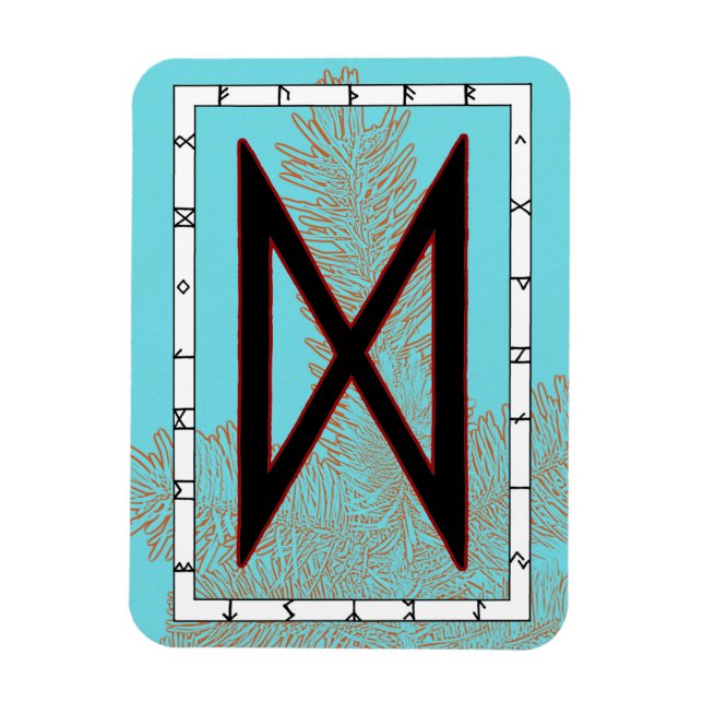 Imán Dagaz Viking Rune Magnet - ¡Avance! (Vertical)