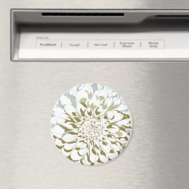 Imán Dahlia flower refrigerator magnet