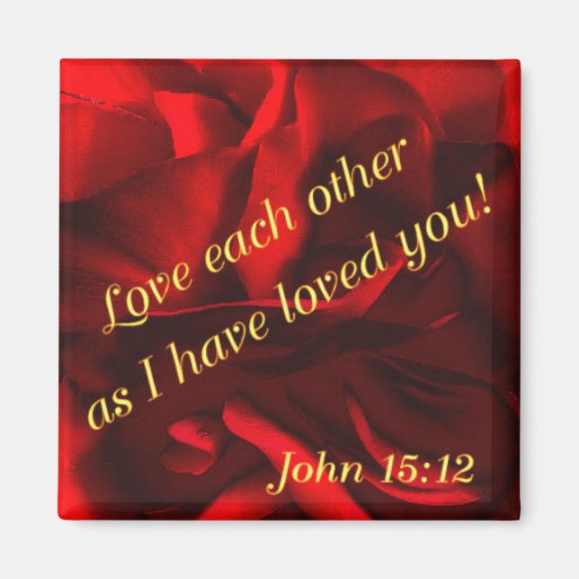 Imán Dahlia roja (Frente)