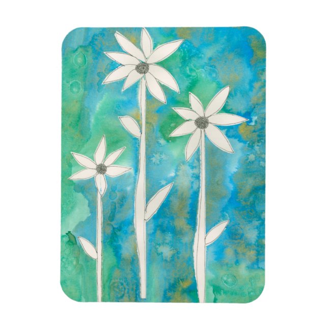Imán Dainty Daisies I (Vertical)
