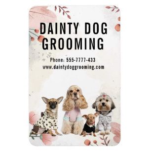 Imán Dainty Dog Grooming Business