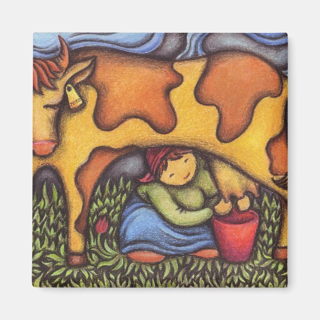 Imán dairymaid (Frente)