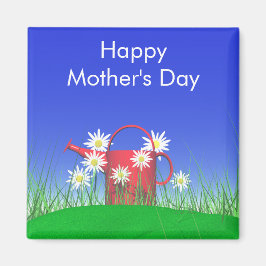 Imán Daisies de Día de la Madre y latas de agua