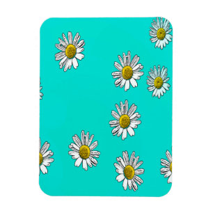Imán Daisies dibujado