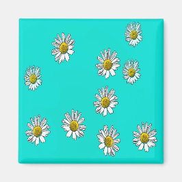 Imán Daisies dibujado