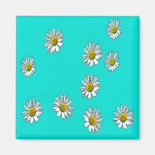 Imán Daisies dibujado