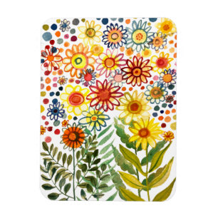 Imán Daisies Postcard