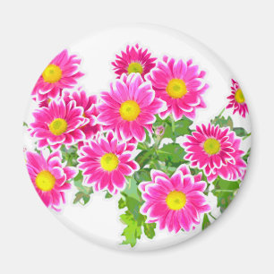 Imán Daisies rosados / Asters Bouquet + tus ideas