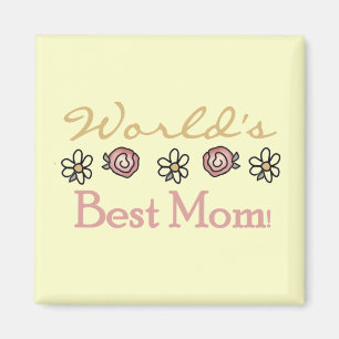 Imán Daisies y la mejor mamá del mundo Rosas