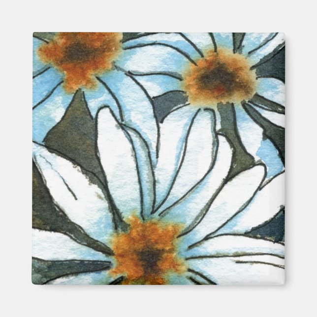 Imán "Daisy #1" Magnet floral (Frente)