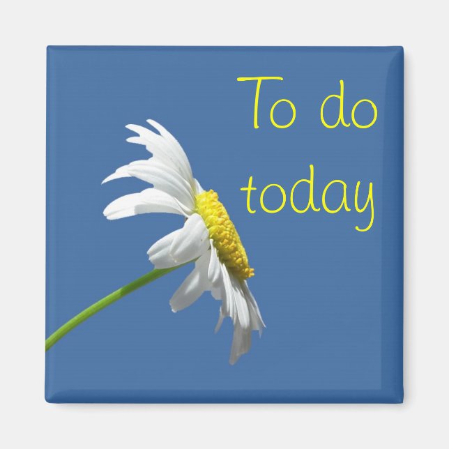 Imán Daisy and Blue Sky To Do Today Magnet (Frente)