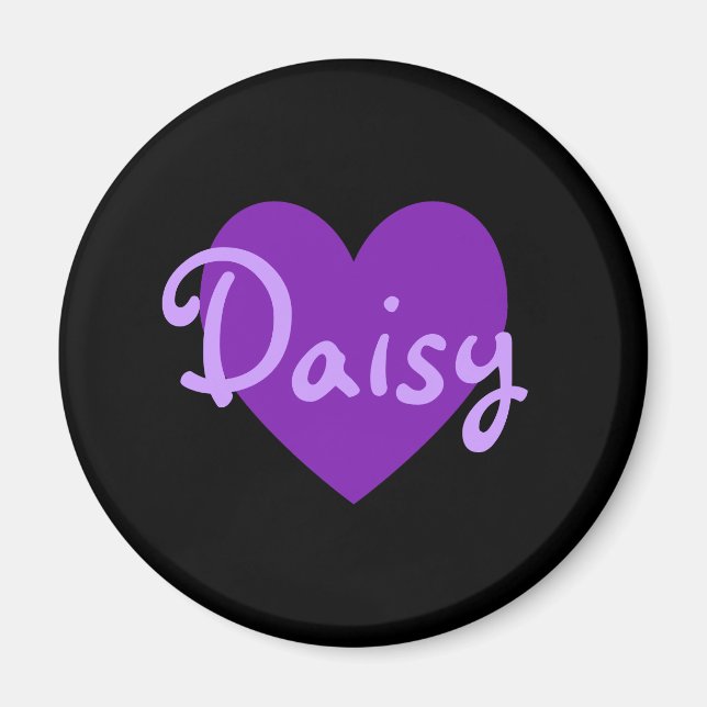 Imán Daisy en morado (Frente)