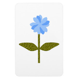Imán Daisy Flower Bonito Blue Premium Magnet