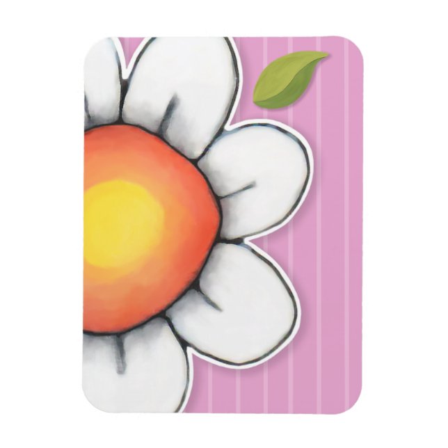 Imán Daisy Joy pink Premium Magnet (Vertical)