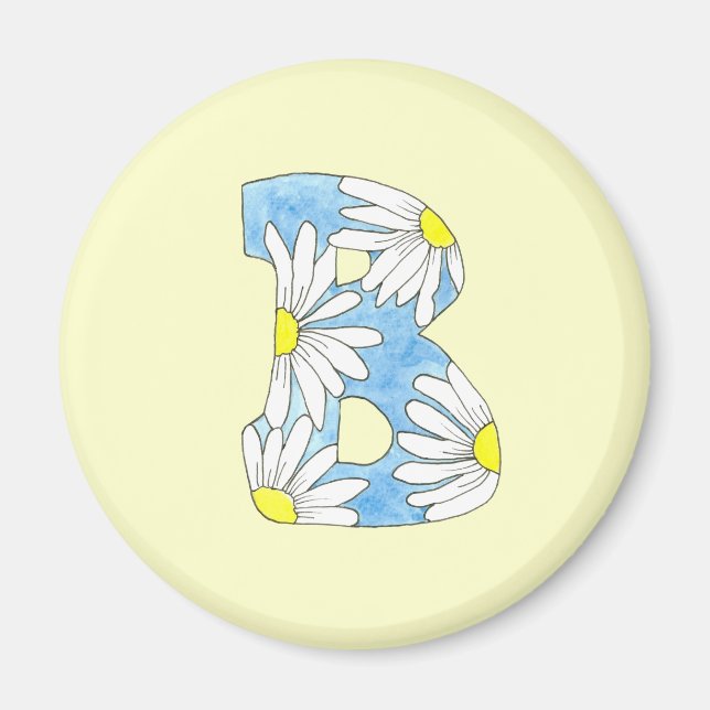 Imán Daisy Monogram B Magnet (Frente)