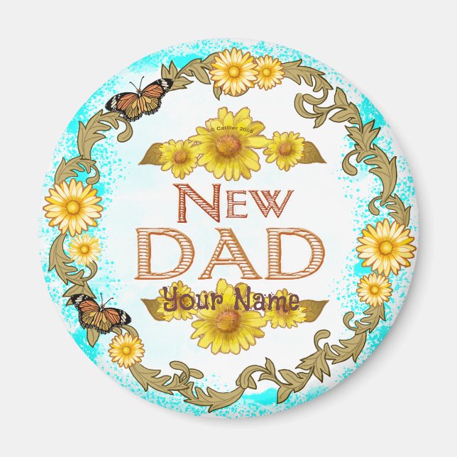 Imán Daisy New Dad (Frente)