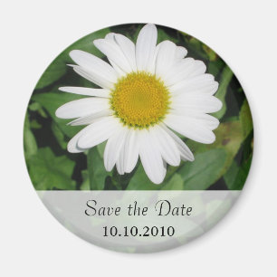 Imán Daisy Personalized Save the Date Magnet