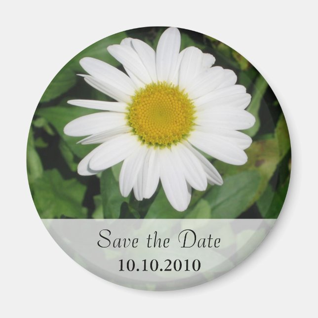 Imán Daisy Personalized Save the Date Magnet (Frente)