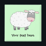 Imán Daisy Sheep<br><div class="desc">Una linda oveja con una flor en la boca.</div>