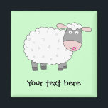 Imán Daisy Sheep<br><div class="desc">Una linda oveja con una flor en la boca.</div>